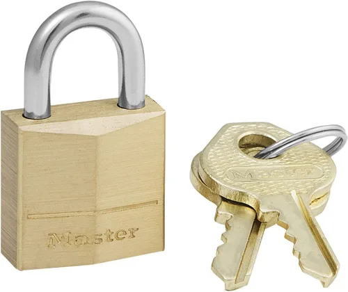 Vista 10 de Master Lock 120Q Candados anchos con llave, 3/4 pulgada, latón macizo, 4 unidades, 120Q