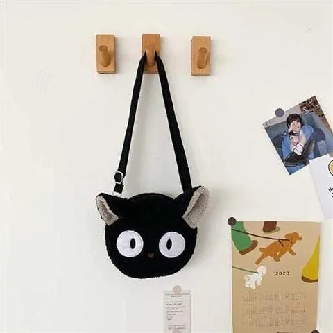 Vista 5 de Y2k - Bolso cruzado pequeño estético, estilo kawaii, bolso cruzado estético para mujer, bolso de mano, Negro -, Suave