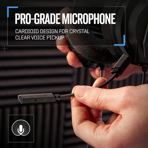 Vista 4 de RIG 400HA Auriculares de PC para juegos de PC con rendimiento de audio y chat de precisión con Dolby Atmos para auriculares sonido envolvente 3D
