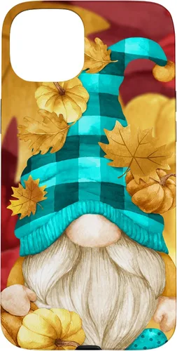 Vista 9 de iPhone 16 Buffalo Plaid Gnomie Cute Autumn Accessories With Fall Gnome Case