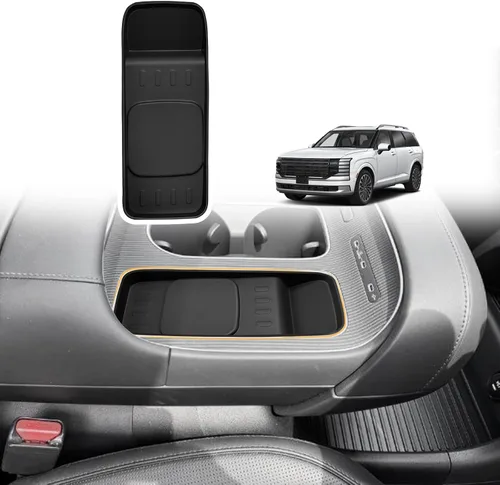 Vista 14 de Muslogy Compatible con Honda Pilot 2023-2025/2026 Passport Accesorios de Consola Central Cargador Inalámbrico Alfombrilla Protectora Insertos