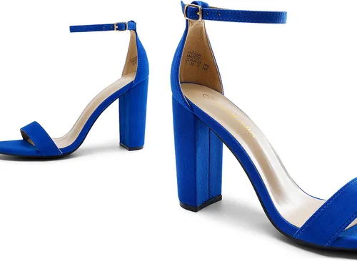 Vista 4 de DREAM PAIRS - Sandalias de tacón alto y grueso para mujer