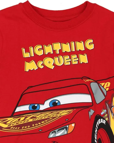 Vista 3 de Disney Cars Rayo McQueen - Camiseta de manga larga para niños pequeños