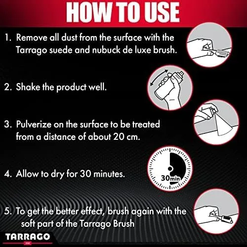 Vista 11 de Tarrago Suede Renovator Spray Revive Footwear Color Original Ideal para zapatos de gamuza, botas, chaquetas, tacones y más 8.5 fl oz