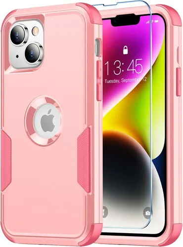 Vista 10 de Funda magnética para iPhone 13, compatible con MagSafe, protección contra caídas de grado militar, antideslizante, a prueba de golpes de 13 pies