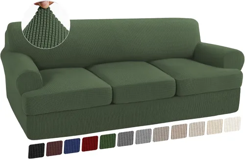 Vista 23 de Turquoize Funda para sillón con cojín en forma de T para sala de estar, funda elástica para sofá, funda suave para sillón, fundas de muebles