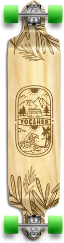 Vista 31 de Yocaher Earth Series - Patinetas completas Longboard con BlackWidow Premium 80A Grip Tape Aluminio Truck ABEC-9 Rodamiento 2.756 in Ruedas