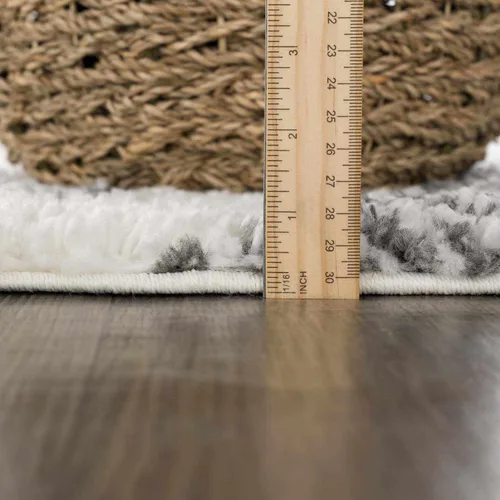 Vista 2 de Hauteloom Trunding Tapete Peludo Marroquí para Puerta Estilo Casa de Campo Alfombra de Área Pequeña - Alfombra Peluda Bohemia - Felpa de Pelo Alto