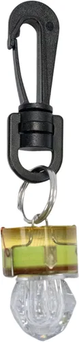 Vista 7 de Scuba Choice Forma de diamante activada por agua mini luz de flash LED de seguridad con clip, blanco