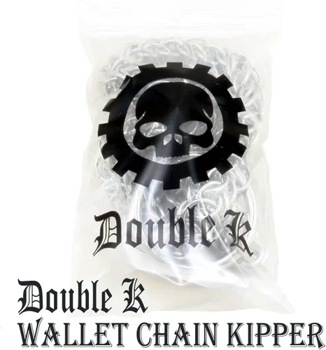 Vista 7 de Double K Basic Strong Strap Biker Trucker Key Jean Wallet Chain (17"/21") SLV/BLK CS146MLT