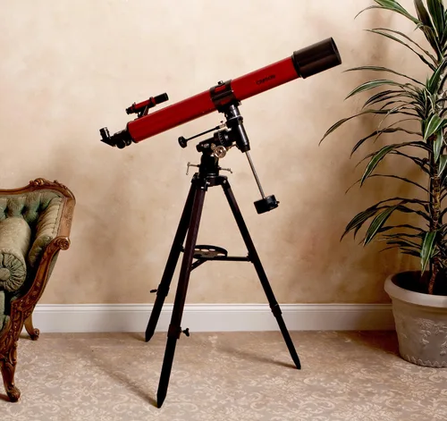 Vista 2 de Carson Telescopio refractor planeta rojo 50-3.937x3.543 in para astronomía (RP-400)