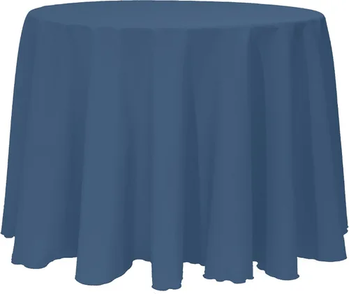 Vista 9 de Ultimate Textile Mantel redondo de lino de poliéster de 102 pulgadas, color verde esmeralda