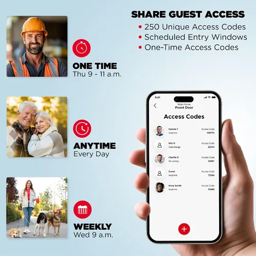 Vista 3 de Kwikset Halo - Cerradura inteligente Wi-Fi, cerradura de puerta sin llave con cerrojo, desbloqueo automático por geocerca, certificación grado AAA