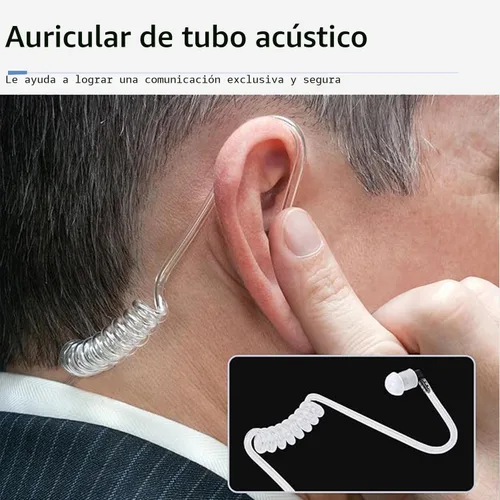 Vista 3 de Caja de 10, auriculares Retevis Walkie Talkies con micrófono de 2 pines de tubo acústico, para RT22 RT21 RT68 H777, compatible con Pxton Baofeng