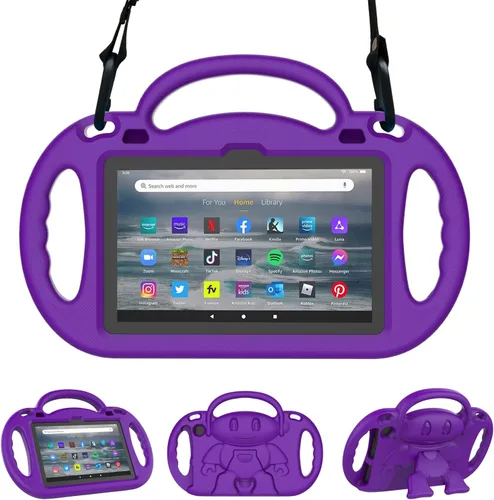 Vista 22 de Funda infantil para tablet Fire 7 (12ª generación, 2022), color azul