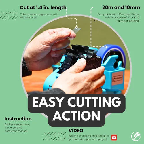 Vista 2 de Echomerx Dispensador de cinta original multirollo – Sublimación precortada resistente al calor, Cricut, transferencia, térmica, prensa, cintas