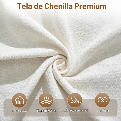 Vista 3 de Sofás seccionales modulares de 110 pulgadas para sala de estar, sofá seccional comprimido sin hueso, sofá de espuma viscoelástica tapizado de 3 Beige