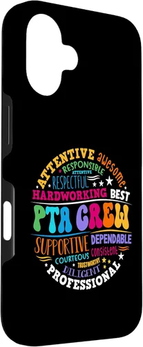Vista 3 de iPhone 16 Parents Teacher Association Team Supporter PTA Crew Case