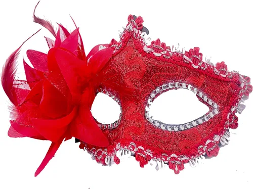 Vista 7 de Máscara veneciana para mujer, con encaje de flores, para Halloween, Navidad, Mardi Gras, fiesta de disfraces