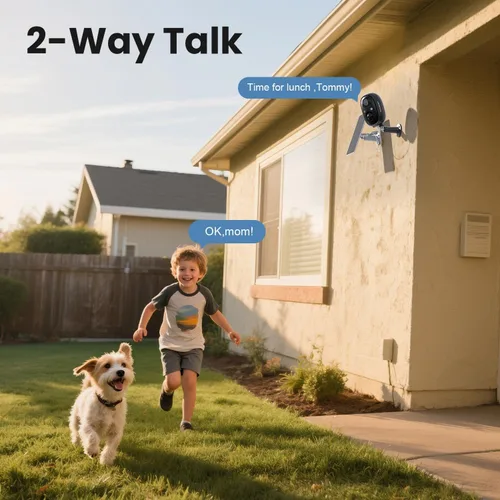 Vista 7 de Cámaras de seguridad inalámbricas para exteriores, almacenamiento en la nube gratuito, cámara WiFi de 2.4 GHz inalámbrica para exteriores, cámaras