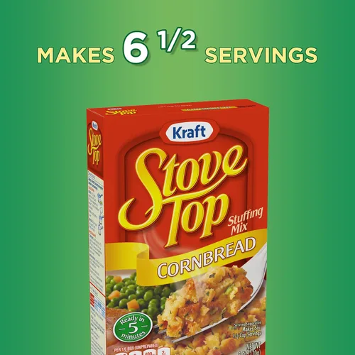 Vista 6 de Mezcla de relleno de pan de maíz Stove Top, caja de 6 oz