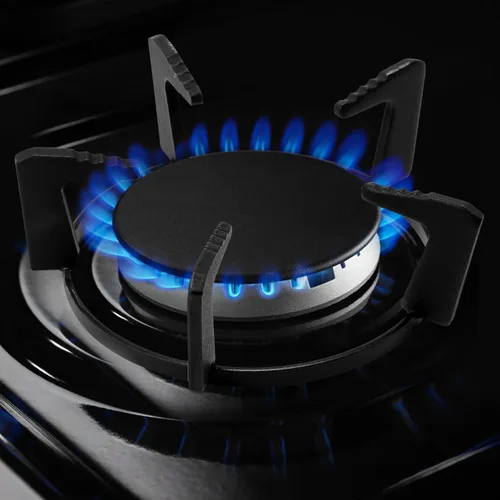 Vista 7 de OSALADI Wok Stand Wok - Estante para estufa de gas de hierro fundido con cinco pies antideslizante y ahorro de tiempo para la cocina del hogar