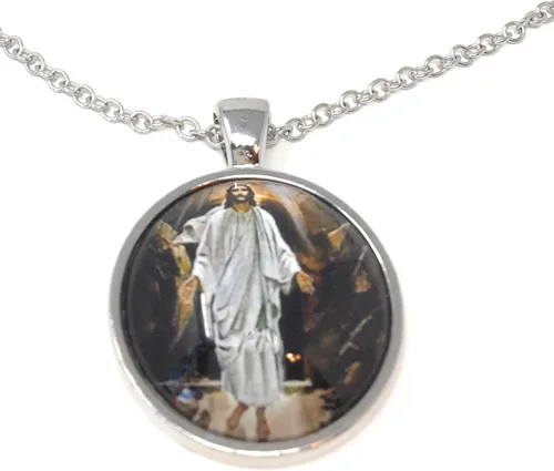 Vista 2 de CristianoCatólicoJesucristoCristianoReligioso Colgante Collares