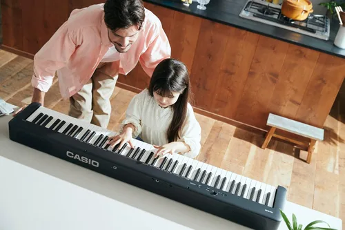 Vista 5 de Casio CDP-S160 – Piano Digital con 88 Teclas Ponderadas con Teclado de Acción de Martillo Escalada Modo Dueto para Estudiantes Sensación