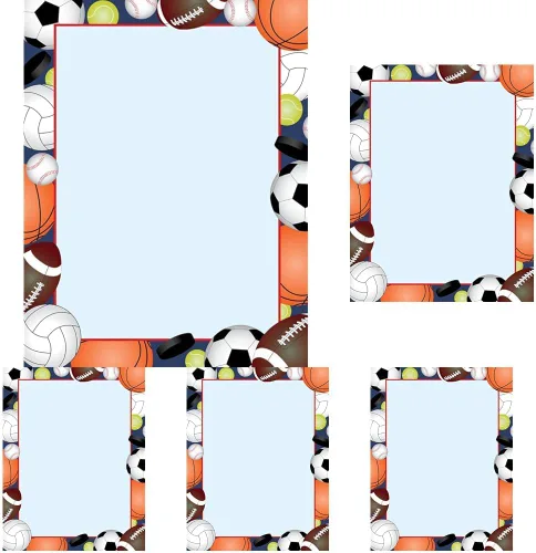 Vista 2 de Great Papers! Team Sports - Membrete con membrete, 8.5 x 11 pulgadas (2015030)