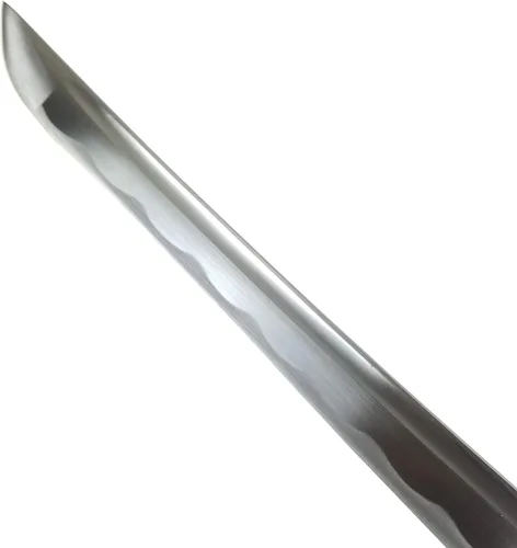 Vista 6 de Musha Hand Forged Japanese Katana Samurai Sword - 1045 High Carbon Steel Full Tang Blade for Collection, Gift, Straw Mat Cutting Practice