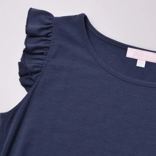 Vista 3 de Bhome Vestido de maternidad con manga voladora, vestidos casuales de verano para embarazo