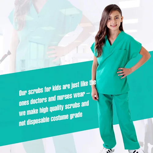 Vista 6 de M&M SCRUBS Super Soft Children Scrub Set Kids Dress up