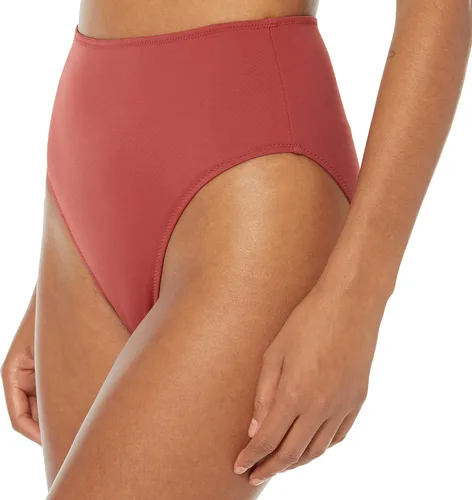 Vista 3 de Tienda Essentials Parte inferior de bikini de cintura alta y pierna alta para mujer