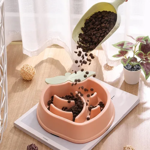Vista 7 de Cuencos de alimentación lenta para perros con forma divertida, cuenco de alimentación interactivo para cachorros, respetuoso con el medio ambiente