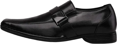 Vista 3 de Bruno Marc Mocasines de vestir con forro de cuero Giorgio para hombre