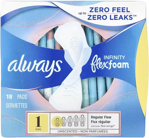 Vista 8 de Always Almohadillas tamaño 1 Infinity con espuma flexible 18