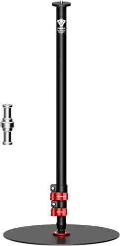Vista 12 de IFOOTAGE A200 Monopie con Base Redonda, Monopie de Vídeo de 22" para Escritorio, Monopie de Cámara de Aluminio con Base, Compatible con Cámara DSLR