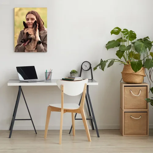 Vista 4 de Impresiones en lienzo personalizadas con tu foto, imágenes de lienzo personalizadas en arte de pared para dormitorio, sala de estar, regalos