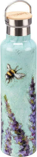 Vista 3 de Primitives by Kathy Bees and Lavender - Botella de acero inoxidable aislada de 25 onzas