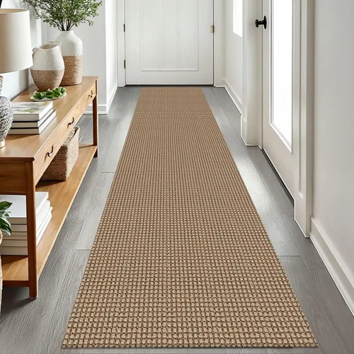Vista 116 de EARTHALL Alfombra tejida de 2 x 3 pies, lavable para entrada, alfombra trenzada antideslizante, alfombra para puerta interior y exterior, alfombra
