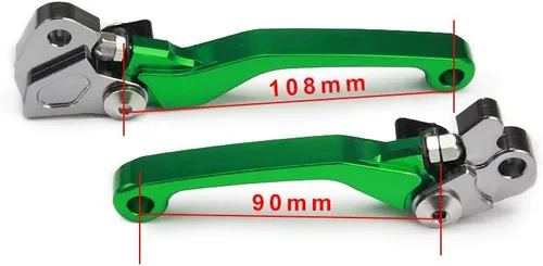 Vista 4 de JFG RACING Juego de palancas de embrague de freno de motocicleta CNC para KX65 00-23 KX85 01-23 KX100 01-21 KX112 22-23 KX125 00-05 KX250 00-04