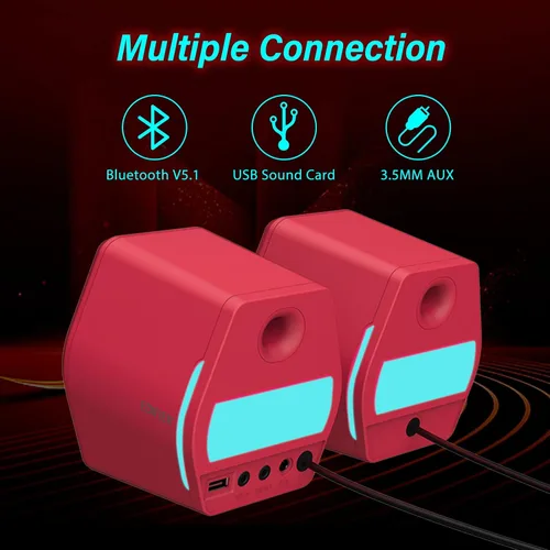 Vista 4 de Edifier G2000 32W Altavoces de PC para Computadora de 32W para Gaming para PC de Escritorio Portátil Mac Computadora Woofer Altavoces Bluetooth USB