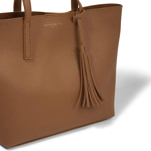 Vista 4 de KATIE LOXTON Tavi Tassel Womens Large Vegan Leather Shoulder Tote Handbag