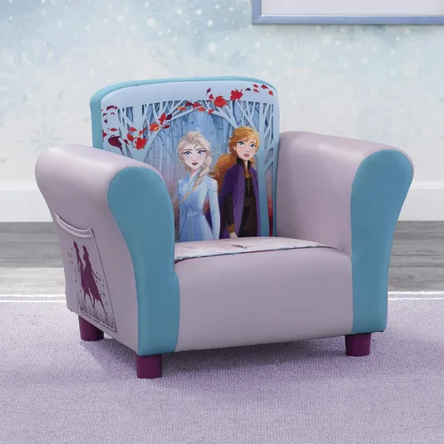 Vista 6 de Delta Children Juego de mesa y silla para niños con almacenamiento (2 sillas incluidas), ideal para artes, manualidades y silla tapizada, madera