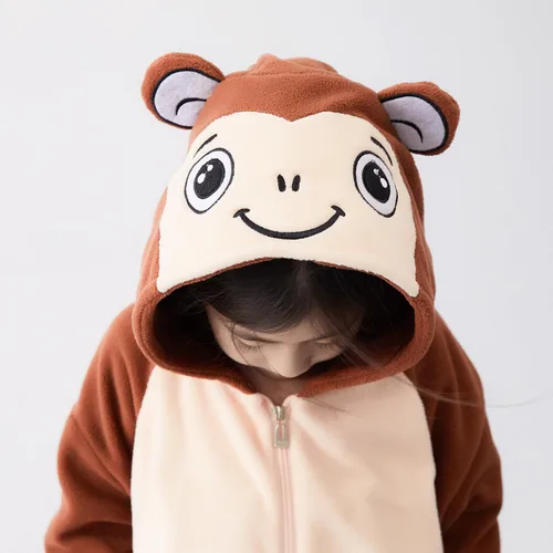 Vista 4 de Pijama unisex de animales para niños, disfraz de Halloween y Navidad