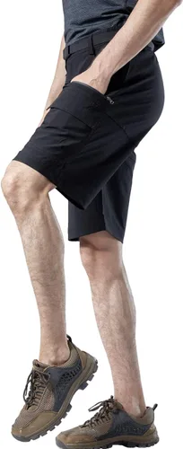 Vista 5 de Mr.Stream Pantalones cortos de carga elásticos con múltiples bolsillos y secado rápido para hombre