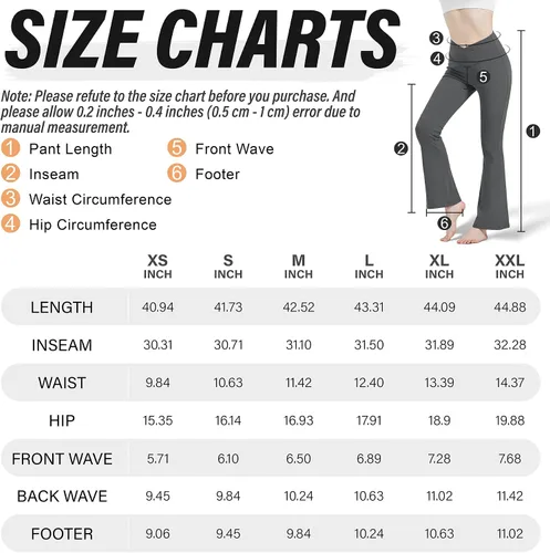 Vista 6 de Cheerace Pantalones de yoga casuales para mujer, con cintura alta, cruzados, acampanados, para entrenamiento