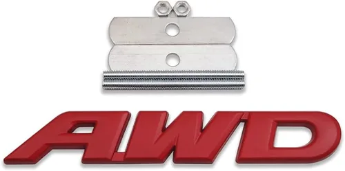 Vista 10 de Emblema de metal 3D de la parrilla delantera del coche con logotipo de AWD de tracción en las cuatro ruedas, 4 x 4, repuesto deportivo todoterreno