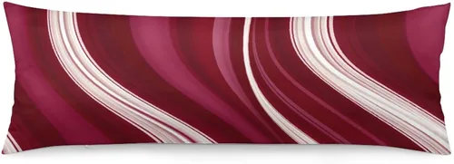 Vista 8 de Funda de almohada corporal con encanto, muñeco de nieve, copo de nieve, primera Navidad en rojo, funda de almohada larga con cremallera