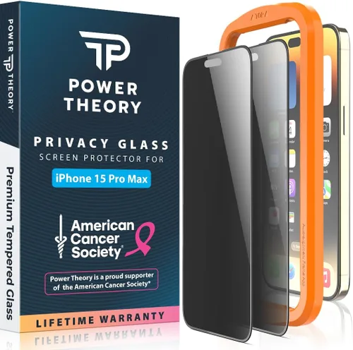 Vista 11 de Power Theory Protector de pantalla para iPhone 14 Pro Max, pantalla de vidrio templado de alta calidad para una máxima protección en tu iPhone 14